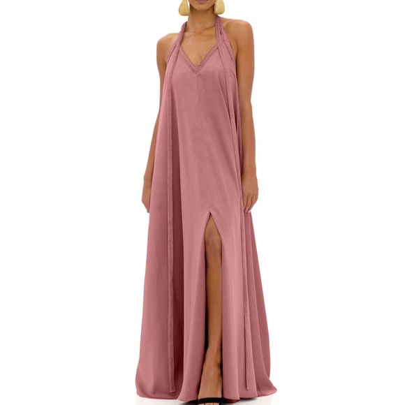 ANDREA IYAMAH Sana Maxi Dress pastel purple size S NEW NEVER WORN - Picture 1 of 4